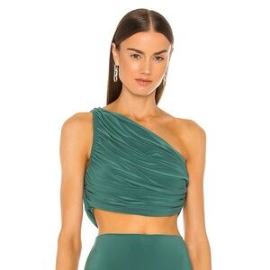 New never worn Norma Kamali Diana one shoulder top - size S
